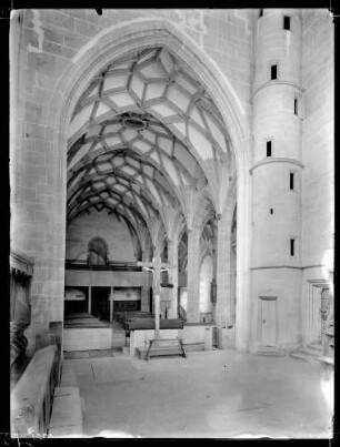 Alexanderkirche; Innenraum von Westen vor der Restaurierung
