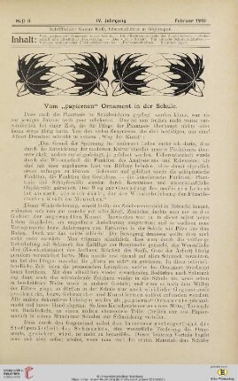 Heft II (Februar 1910)