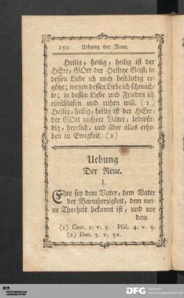 Uebung Der Reue.