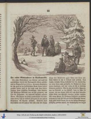 Die ersten Einwanderer in Nordamerika.