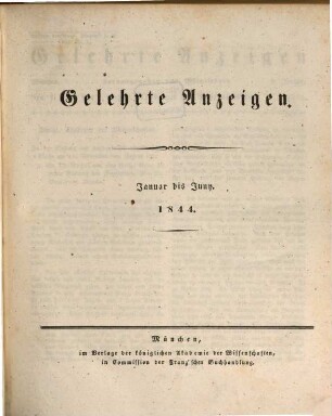 Gelehrte Anzeigen. 18. 1844