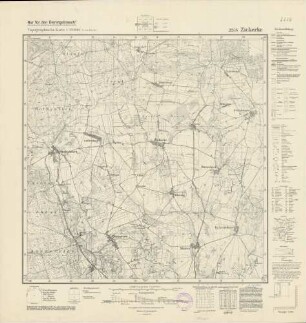 2256 (alte Nr.: 867) Zickerke, Topographische Karte 1:25000 (4cm - Karte)