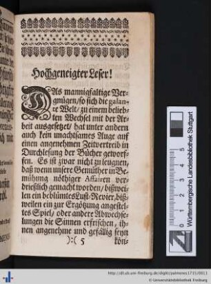Hochgeneigter Leser.