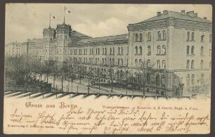 Ansichtskarte Blick auf die Kaserne des 3. Garde-Regiments zu Fuß in der Wrangelstraße