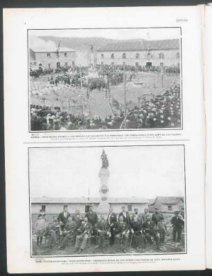 [Fotografía de] Puno.- Inauguración del "Monumento Pino", erigido en honor de los héroes naturales de este departamento