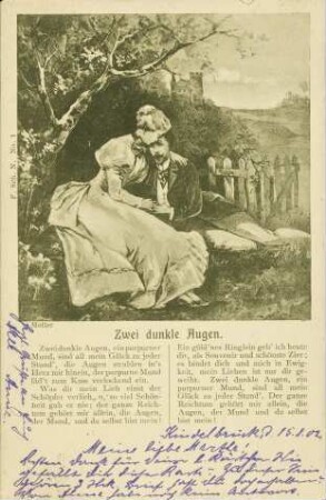 Zwei dunkle Augen.