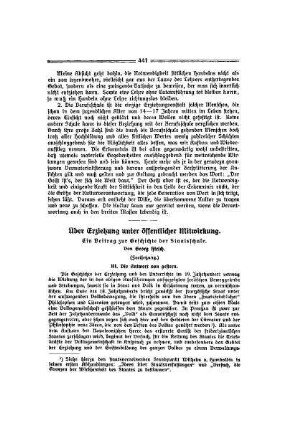 Über Erziehung unter öffentlicher Mitwirkung : ein Beitrag zu Geschichte der Staatsschule ; (Fortsetzung)