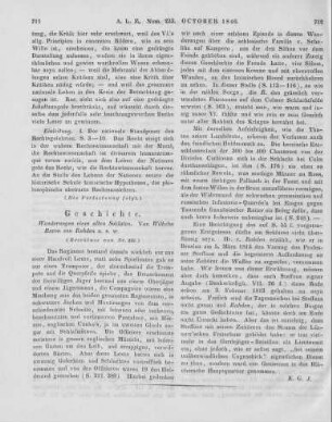 Rahden, W.: Wanderungen eines alten Soldaten. T. 1. Berlin: Duncker 1846 (Beschluss von Nr. 232)