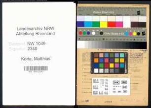 Entnazifizierung Matthias Korte , geb. 03.09.1906 (Bahnbeamter)