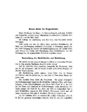 Kurzer Abriss der Baugeschichte