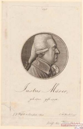Justus Möser; geb. 1720; gest. 1794