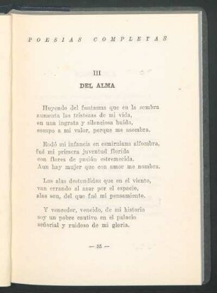 III - Del alma