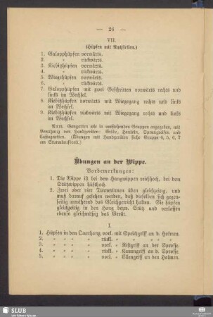 Übungen an der Wippe