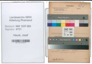 Entnazifizierung Josef Hauck , geb. 02.12.1899 (Verw.Angestellter)