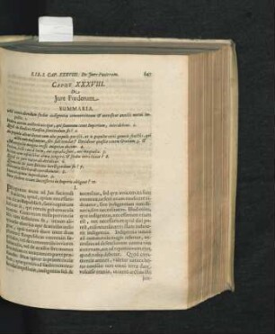 Caput XXXVIII. De Iure Foederum.