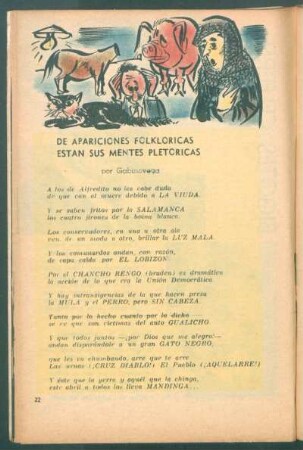 De apariciones folkloricas estan sus mentes pletoricas