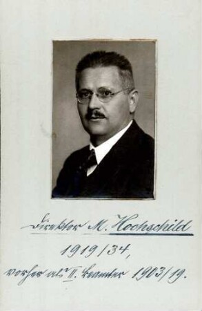 Hochschild, Max Josef, Landtagsdirektor