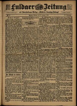 Ausgabe vom Montag, den 19. Januar 1903.