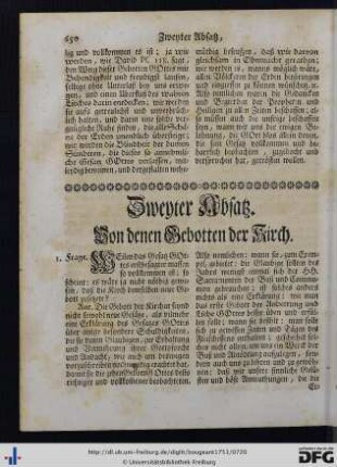 Zweyter Absatz.