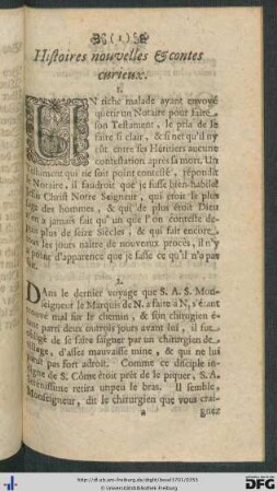 Histoires nouvelles et contes curieux.