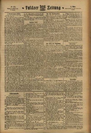 Zweite Ausgabe vom Dienstag, den 10. Oktober 1911.