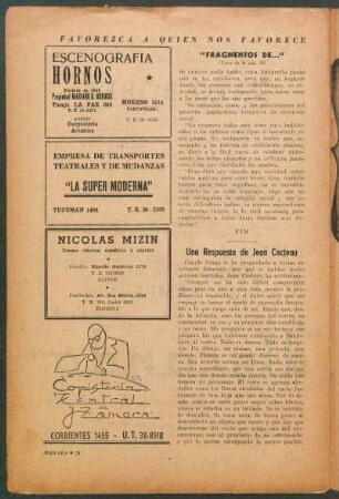 Una respuesta de Jean Cocteau