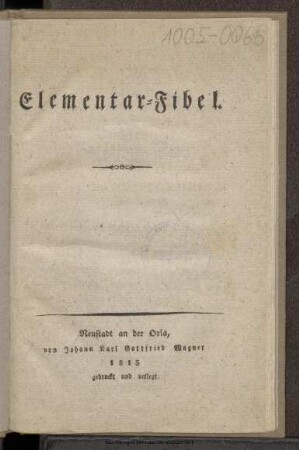 Elementar-Fibel