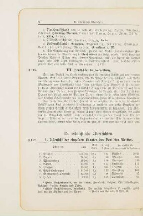 D. Statistische Übersichten
