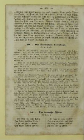 10. a. Des Deutschen Vaterland