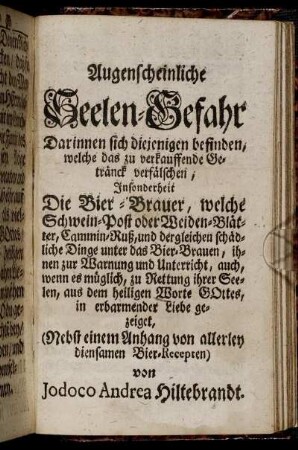 Augenscheinliche Seelen-Gefahr