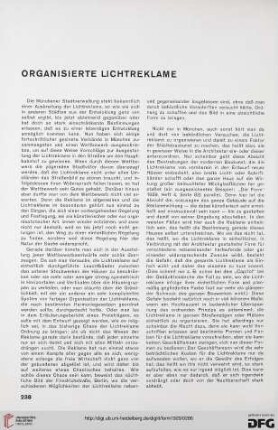 4: Organisierte Lichtreklame