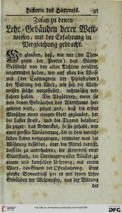Zusatz zu denen Lehr-Gebäuden derer Weltweisen, mit der Erfahrung in Vergleichung gebracht