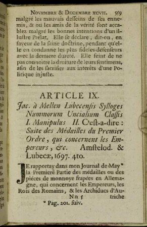 Article IX.