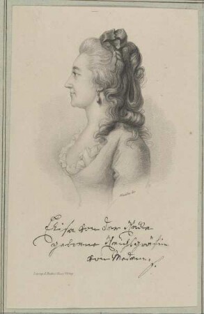 Bildnis der Elisa von der Recke