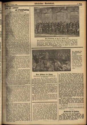 Zweite Ausgabe vom Mittwoch, den 17. Januar 1934.