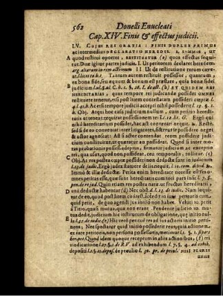 Cap. XIV. Finis & effectus judicii