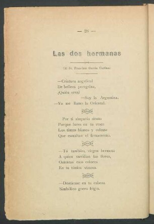 Las dos hermanas : (Al Sr. Francisco García Cortina)