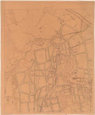 Fischer, Theodor; Kempten / Allgäu (Bayern); Generalbaulinienplan - Lageplan