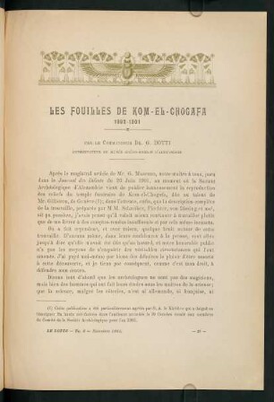 433-496, No. 8 - Novembre 1901