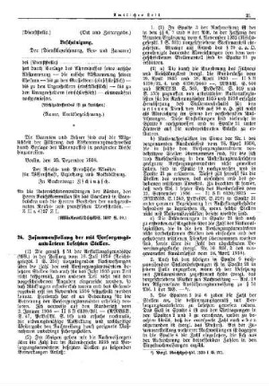 Zusammenstellung der mit Versorgungsämtern besetzten Stellen : [Allgemeine Verwaltungssachen] ; [Für das Reich] ; [Amtliche Erlasse] ; [Amtlicher Teil]