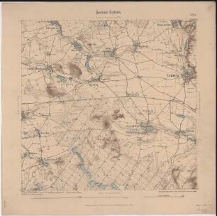 Section Dahlen aus: Topographische Karte (Äquidistantenkarte) Sachsen