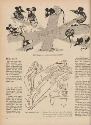 "USA-Ratten im morschen Empire-Gebälk" "Der Beveridge-Plan"