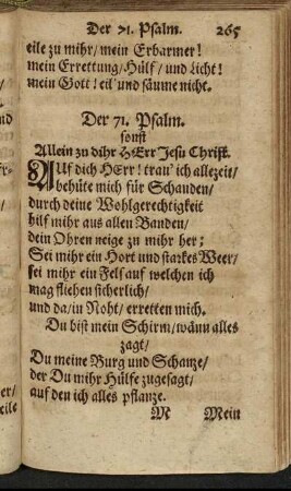 Der 71. Psalm. - Der 80. Psalm.