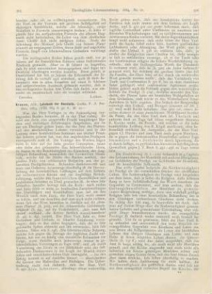 505-510 [Rezension] Krauss, Alfred, Lehrbuch der Homiletik