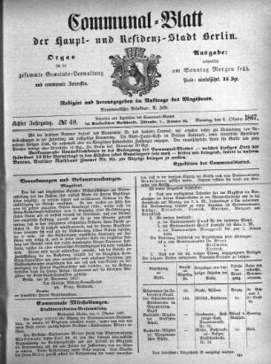 1867,40: No. 40, 6. Oktober 1867