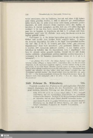 714. 1649, Februar 26. Wittenberg