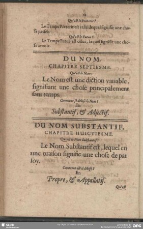 Du Nom. Chapitre Septiesme