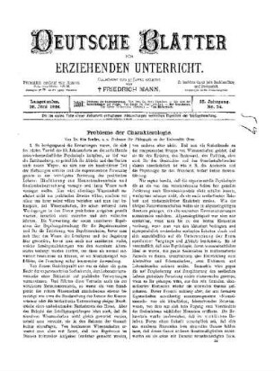 Probleme der Charakterologie