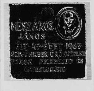 Gedenktafel für Janos Meszaros