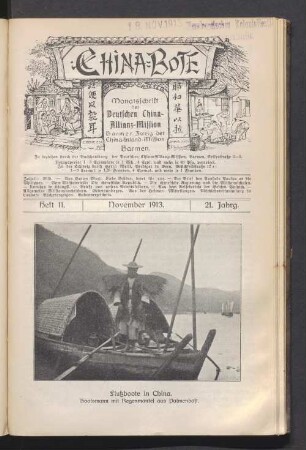 Heft 11. November 1913. 21. Jahrg